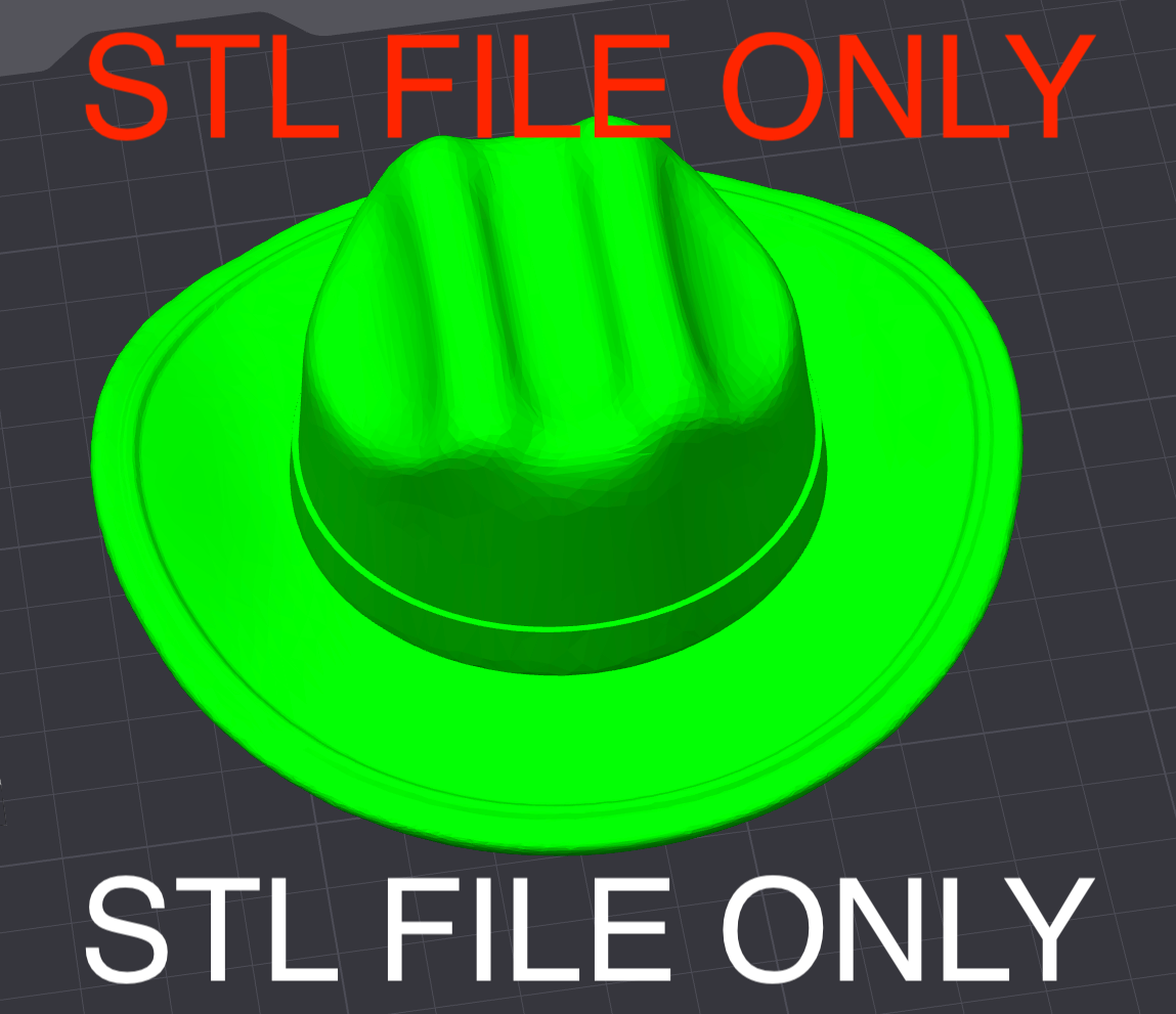 STL file for Cowboy Hat