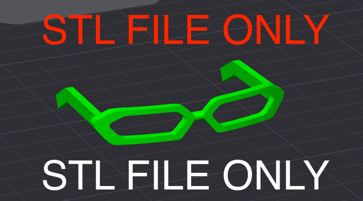 STL file for Bay Style Glasses