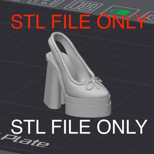 STL file for Double Heart Sling Heels