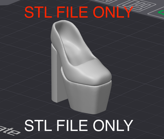 STL file for Classic Extra Platform Heel