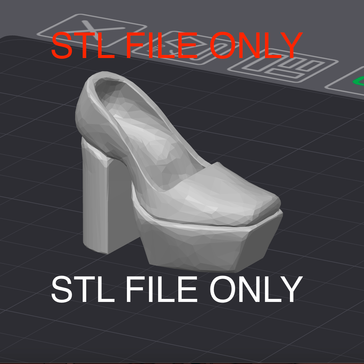 STL file for Original Classic Platform Heel